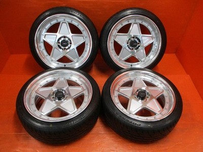 JDM S4AME SHALLEN STAR 17x7.5J 8J +38 PCD100 4H POTENZA Adrenalin 205/4 (No Tires)