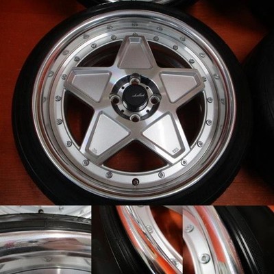 JDM S4AME SHALLEN STAR 17x7.5J 8J +38 PCD100 4H POTENZA Adrenalin 205/4 (No Tires) - Image 4