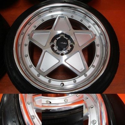JDM S4AME SHALLEN STAR 17x7.5J 8J +38 PCD100 4H POTENZA Adrenalin 205/4 (No Tires) - Image 5