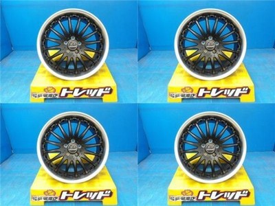 JDM BIG Sedan Fuga Vellfire 4-Wheel Set Carlsson 1/16 RSRMB MATT BLACK (No Tires) - Image 2