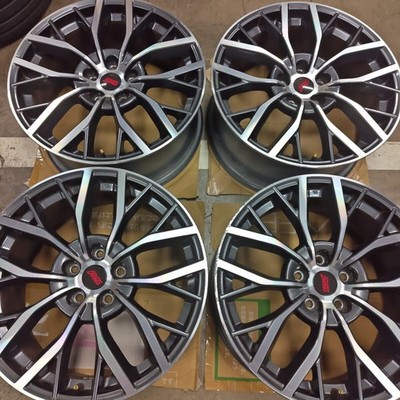 JDM Subaru WRX STI Genuine 194-Wheel Set 8.5J Inset 55 5-hole PCD114.3 HUB56 (No Tires)
