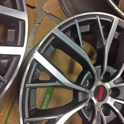 JDM Subaru WRX STI Genuine 194-Wheel Set 8.5J Inset 55 5-hole PCD114.3 HUB56 (No Tires) - Image 5