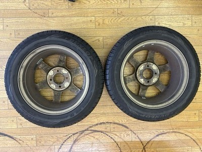 JDM Rare RAYS VOLK Racing TE37 145.5j +35 PCD100 2-Wheel Set (No Tires) - Image 2