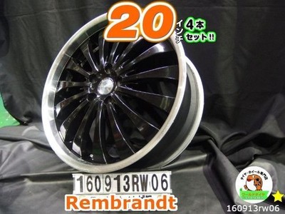 JDM Used 20-inch 4-Wheel Set with Rims / Rembrandt / 20x8.5J +45 / 114 (No Tires)