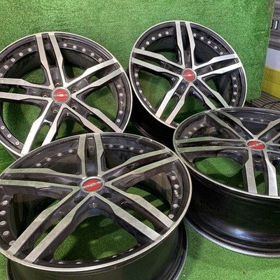 JDM AME SHALLEN 19x7.5j +55 114.3 5-hole 4-Wheel Set Ame Shallen aluminum wh (No Tires)