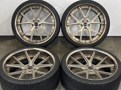 JDM Used HYPER FORGED 4-Wheel Set 22x10.0J +20 +5 PCD 114.3 with Yok (No Tires) - Image 2