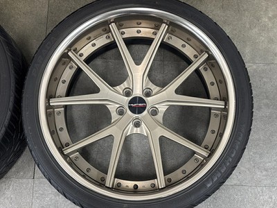 JDM Used HYPER FORGED 4-Wheel Set 22x10.0J +20 +5 PCD 114.3 with Yok (No Tires) - Image 4