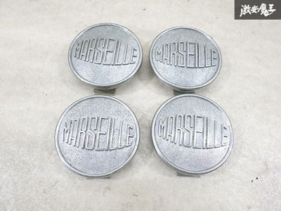 JDM Store Listing MARSEILLE Wheel Center Caps Set of 4 Metal Approx. 5 (No Tires)