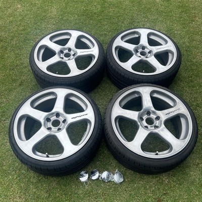 JDM Rare Size eightyone RENN 19in 8.5j+35 114.3-5 USDM (No Tires)