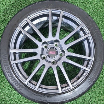 JDM Rare Subaru WRX STI genuine optional wheels 18x8.5J +55 PCD114.3 5H (No Tires) - Image 4