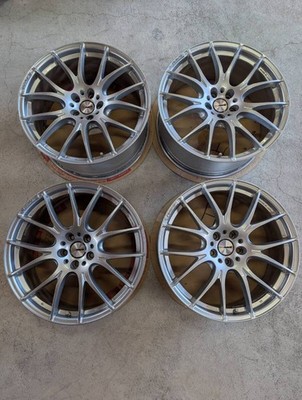 JDM RAYS HOMURA 2x7 20-inch 8.5J 2-Wheel Set / 9.5J 2-Wheel Set 114.3-5H silver (No Tires)