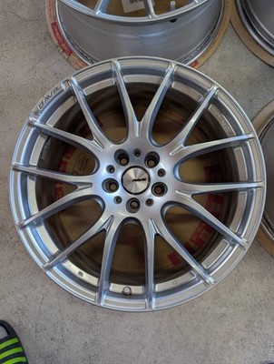 JDM RAYS HOMURA 2x7 20-inch 8.5J 2-Wheel Set / 9.5J 2-Wheel Set 114.3-5H silver (No Tires) - Image 2