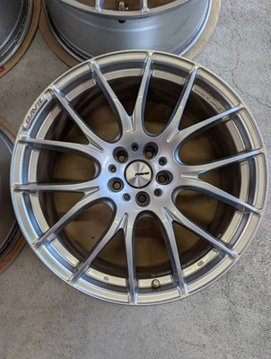 JDM RAYS HOMURA 2x7 20-inch 8.5J 2-Wheel Set / 9.5J 2-Wheel Set 114.3-5H silver (No Tires) - Image 3