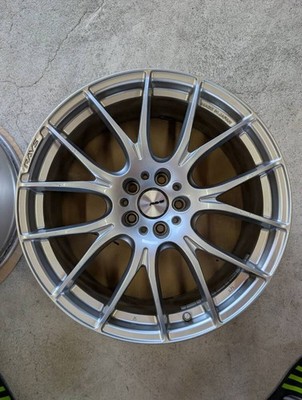 JDM RAYS HOMURA 2x7 20-inch 8.5J 2-Wheel Set / 9.5J 2-Wheel Set 114.3-5H silver (No Tires) - Image 4