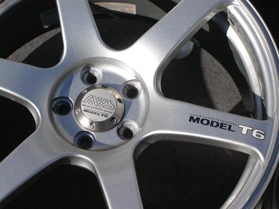 JDM Rare lightweight AVS T6 PCD100 7.5J +48 wheels for Legacy Impreza (No Tires) - Image 6
