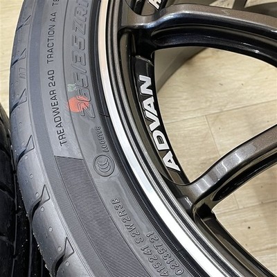 JDM Yokohama Advan RSⅢ 9.5-18+45 5H114.3 Yokohama Advan Sports V107 26 (No Tires) - Image 5