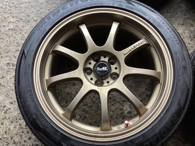 JDM M9711 Impreza WRX STi with LM SPORT FINAL 7.5J +50 100 5H bronze c (No Tires) - Image 2