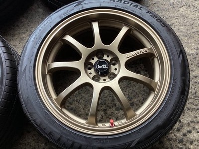 JDM M9711 Impreza WRX STi with LM SPORT FINAL 7.5J +50 100 5H bronze c (No Tires) - Image 3