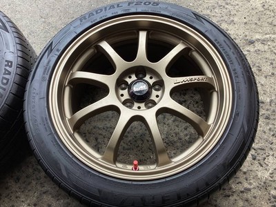 JDM M9711 Impreza WRX STi with LM SPORT FINAL 7.5J +50 100 5H bronze c (No Tires) - Image 4