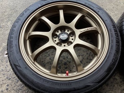 JDM M9711 Impreza WRX STi with LM SPORT FINAL 7.5J +50 100 5H bronze c (No Tires) - Image 5