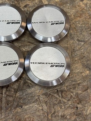 JDM Rare WORK EMOTION center cap silver kiwami T5R M8R T7R D9R cap cen (No Tires) - Image 5