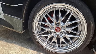 JDM WORK Schwertquell 20-inch Aluminum Wheels 2-Wheel Set Mesh Stepped Rim (No Tires)