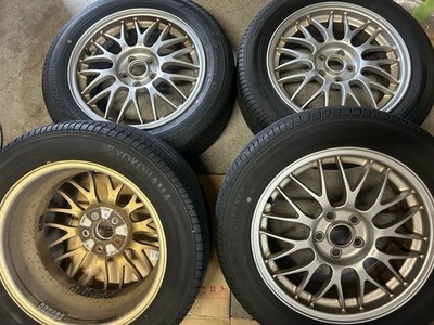 JDM BBS Mesh RG362 Subaru FORGED STI 6.5J +48 PCD100 Yokohama dB E70 2 (No Tires)