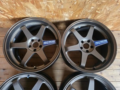 JDM Out of print RAYS TE37 8.5J +22 9.5J +12 5h 114.3 R33 R34 Skyline (No Tires) - Image 3