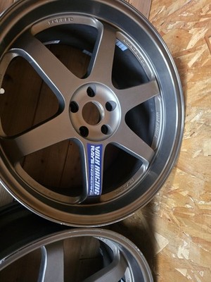 JDM Out of print RAYS TE37 8.5J +22 9.5J +12 5h 114.3 R33 R34 Skyline (No Tires) - Image 8