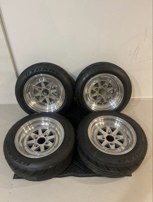 JDM Rare SSR Mark III 144-Wheel Set Hakosuka Classic Car Deep Rim 7J (No Tires)