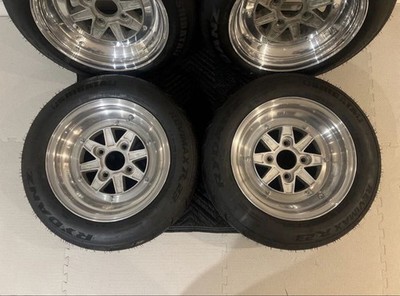 JDM Rare SSR Mark III 144-Wheel Set Hakosuka Classic Car Deep Rim 7J (No Tires) - Image 3