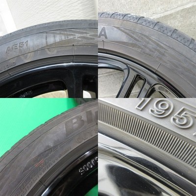 JDM Used aqua 195/50R16 summer tires 40%-50% tread depth YOKOHAMA BluE (No Tires) - Image 8