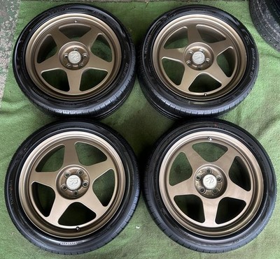 JDM Rare ultra-lightweight Desmond Regamaster EVO aluminum wheels 4-bo (No Tires)