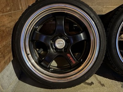 JDM Rare Size WORK Meister S1R 188.5j+30/9.5J+38 114.3 5h 4-Wheel Set (No Tires) - Image 2