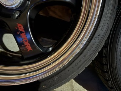 JDM Rare Size WORK Meister S1R 188.5j+30/9.5J+38 114.3 5h 4-Wheel Set (No Tires) - Image 4