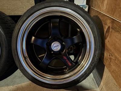 JDM Rare Size WORK Meister S1R 188.5j+30/9.5J+38 114.3 5h 4-Wheel Set (No Tires) - Image 7