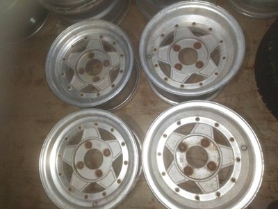 JDM Deep rim FOCUS RACING FIVE 13-inch wheels. Front: 6J +10 offset ap (No Tires)