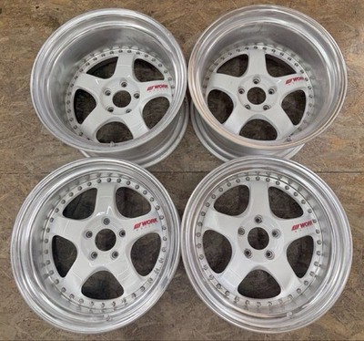 JDM RareWORK Meister S1 18x10.5J-1 12.5J-39 PCD114.3 5-hole 5H Deep Rim (No Tires)