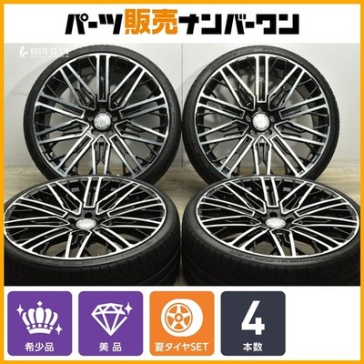 JDM WALD GENUINE LINE BM001 22in 9J +33 PCD114.3 Falken 245/30R22 Crow (No Tires)