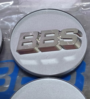 JDM Platinum Silver BBS Center Cap 70mm RG-F RG 56 24 012 4 pieces br (No Tires) - Image 3