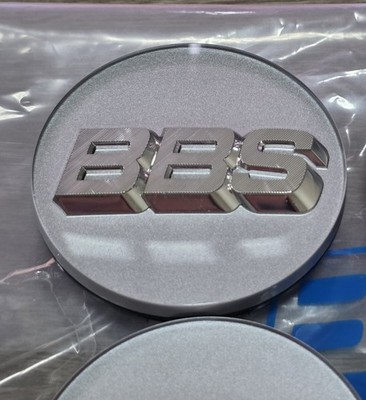 JDM Platinum Silver BBS Center Cap 70mm RG-F RG 56 24 012 4 pieces br (No Tires) - Image 4