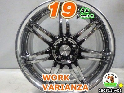 JDM Deep rim Used Used 19-inch wheels 4-Wheel Set / Work Varianza / 19x (No Tires)