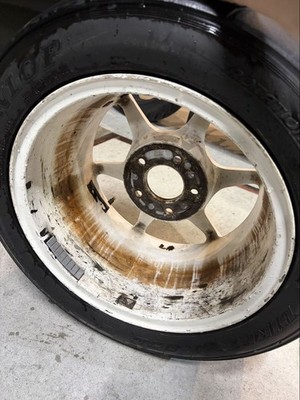 JDM p1racing 15-inch 5-hole 8J 114.3 +32 Tire 03G 215-50r15white2-Wheel Set (No Tires) - Image 4