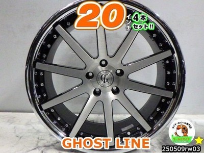 JDM Used Used 20-inch 4-Wheel Set / GHOST LINE GL132 / 20x8.5J / +33 / (No Tires)