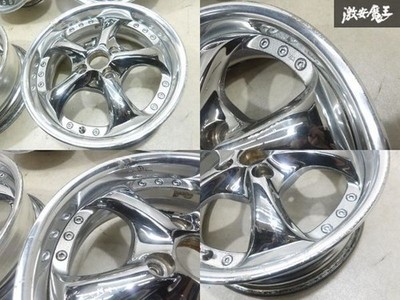 JDM RareWORK VS-KF 15x5.5J +40 PCD100 4H Wheel 4-Wheel Set Chrome Wagon R Mov (No Tires) - Image 4
