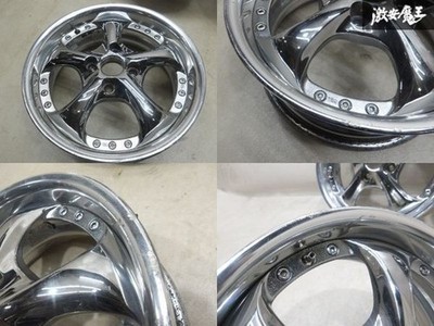 JDM RareWORK VS-KF 15x5.5J +40 PCD100 4H Wheel 4-Wheel Set Chrome Wagon R Mov (No Tires) - Image 5