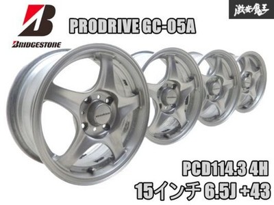 JDM No distortion BRIDGESTONE PRODRIVE GC-05A 15x6.5J +43 PCD114.3 4H f (No Tires)