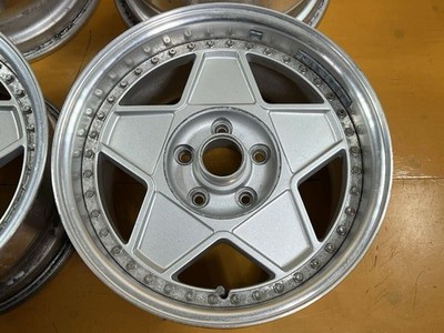 JDM Rare Autostrada Modena 16-inch wheels 8.5j +25 9j +34 offset PCD 1 (No Tires) - Image 5