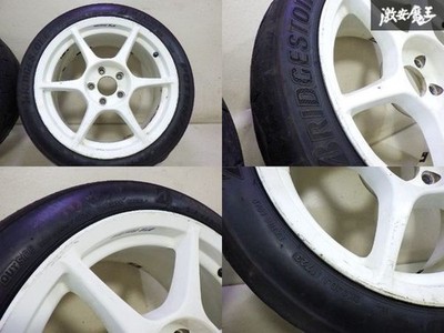 JDM Buddy Club P1 RACING wheels 2-Wheel Set size 17x8J +32 PCD114.3 5H. In (No Tires) - Image 4