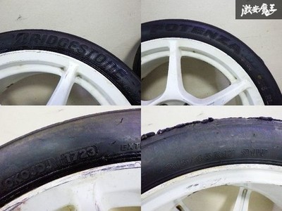 JDM Buddy Club P1 RACING wheels 2-Wheel Set size 17x8J +32 PCD114.3 5H. In (No Tires) - Image 7